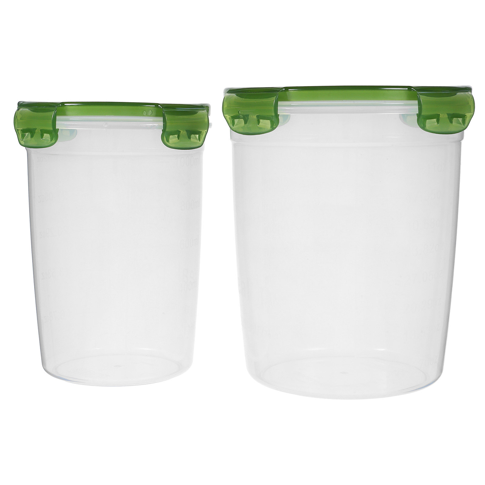 Coffee Tea Sugar - 2Pcs Airtight Food Jar PP Plastic