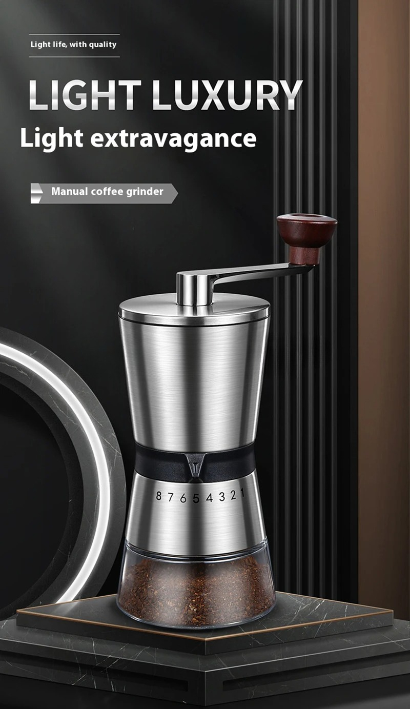 Adjustable Home Portable Coffe - Burr Hand Grinder 评论和价格
