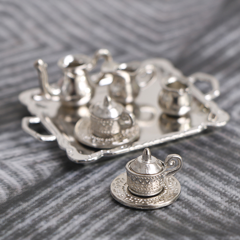 -*10pcs 1/12 Dollhouse Miniatu - Coffee Tea And Sugar Set 评论和价格