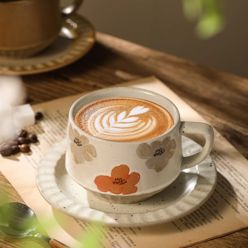 Retro Ceramic Cup Coarse Potte - Coffee Tea And Sugar Set 评论和价格