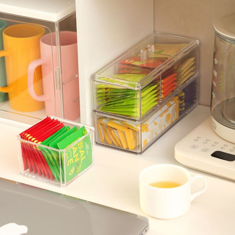 NEW Tea Bag Storage Box Drawer - Coffee Tea Sugar 评论和价格