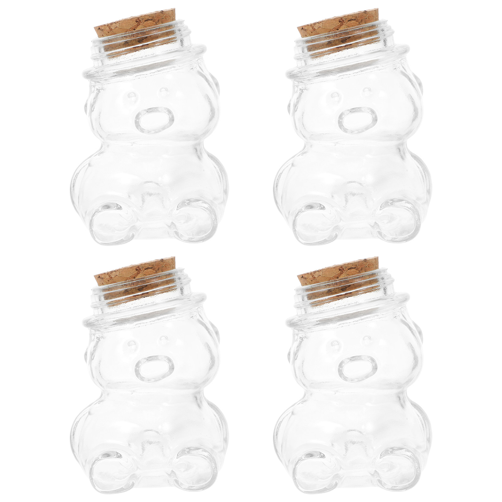 4Pcs Transparent Glass Candy J - Coffee Tea Sugar 评论和价格