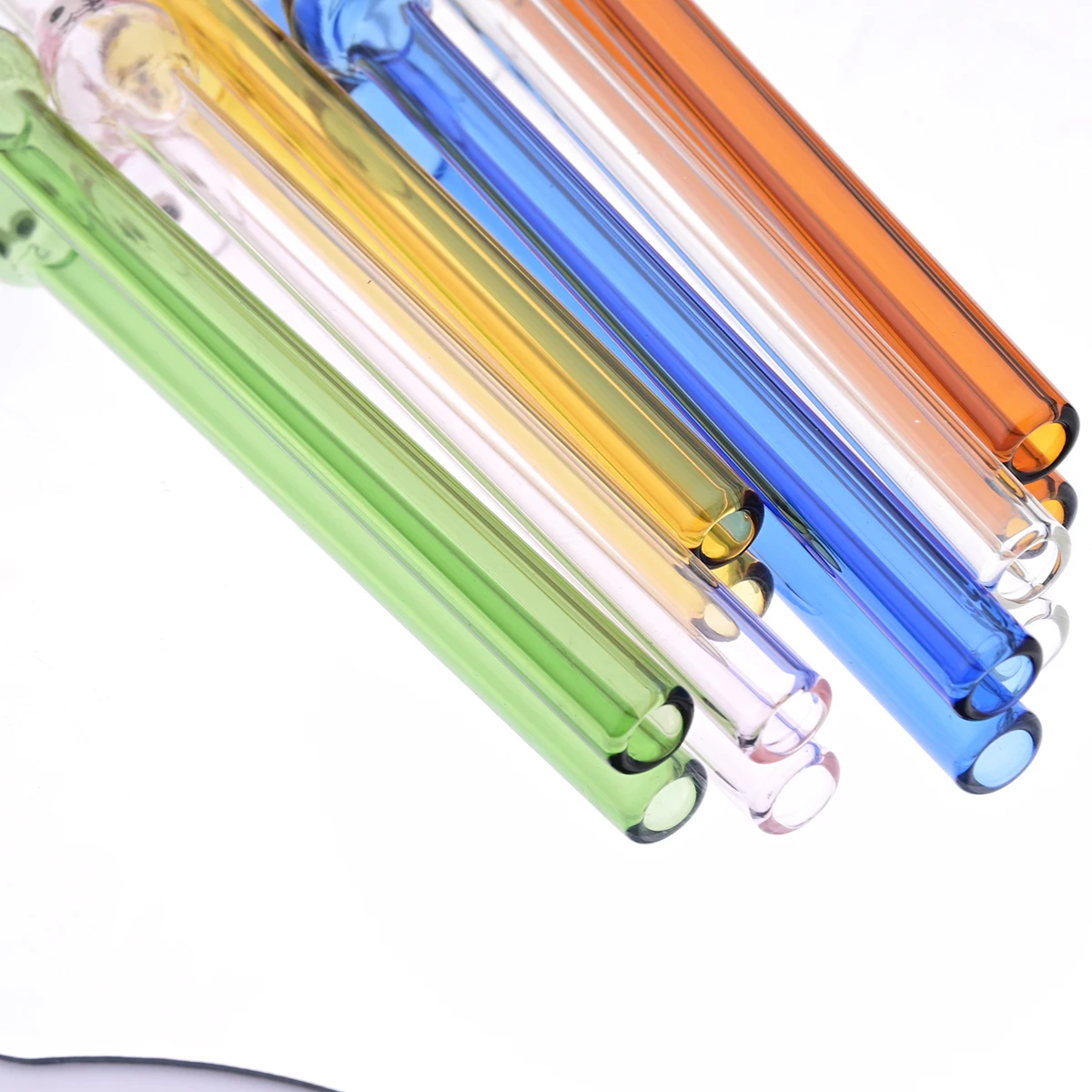 4pcs Wide 12mm Glass Straw Set - Coffee Tea And Sugar Set 评论和价格