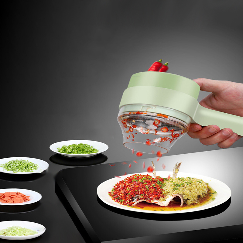 4In1 Electric Vegetable Cutter - Burr Hand Grinder 评论和价格