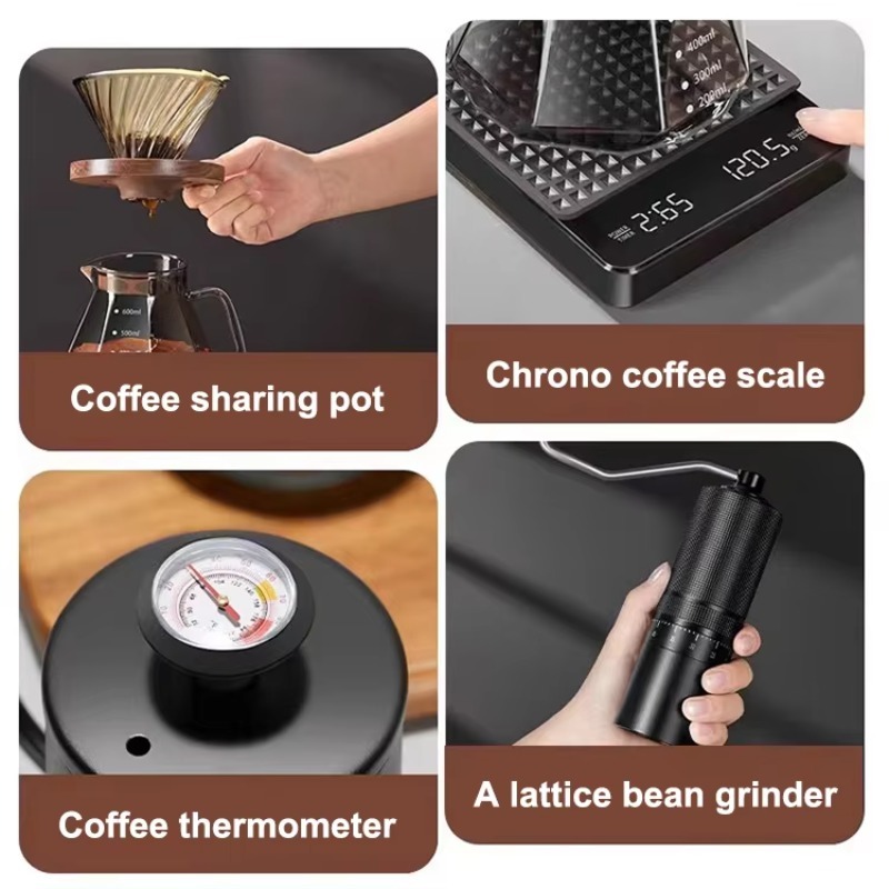 10pcs Travel Coffee Set Manual - Coffee Tea And Sugar Set 评论和价格