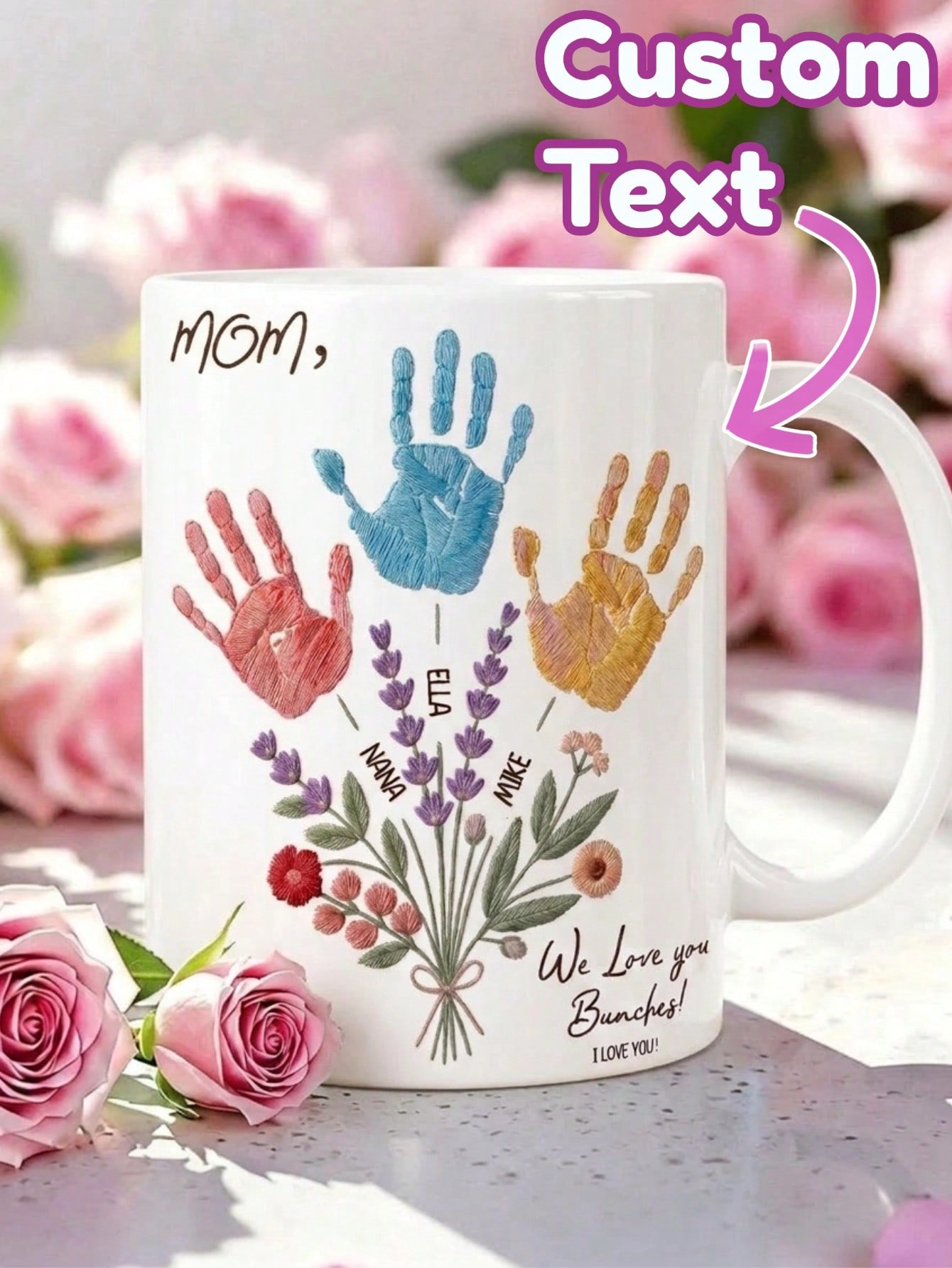 1 Set Custom Text Name Mug Han - Coffee Tea Name 评论和价格