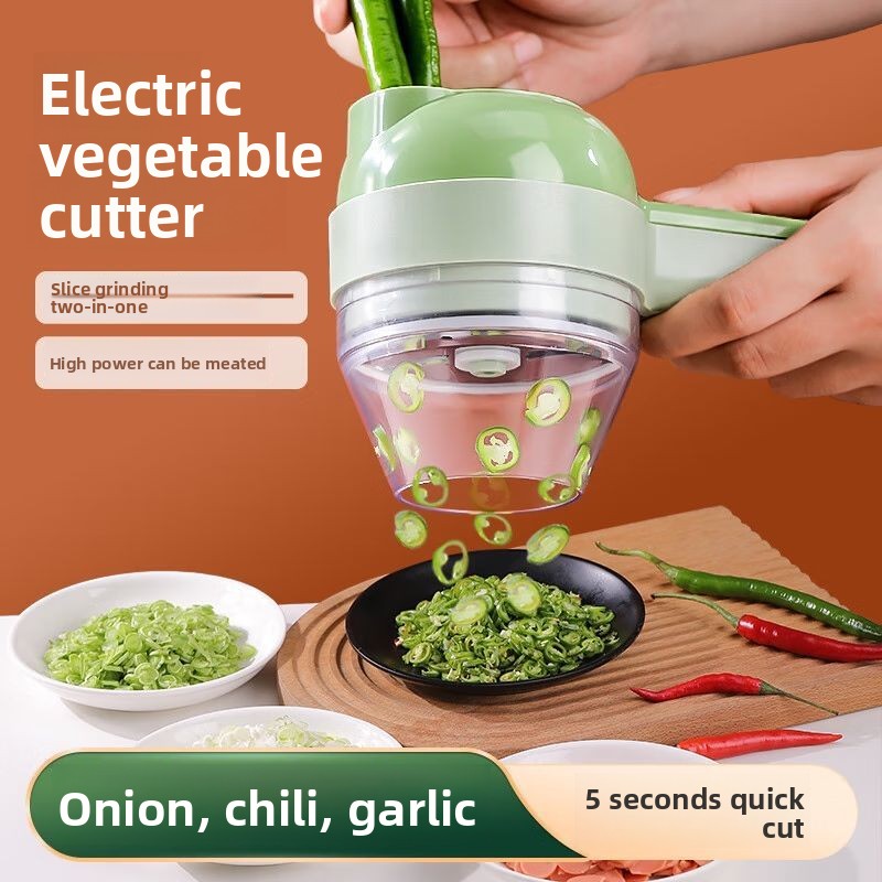 4In1 Electric Vegetable Cutter - Burr Hand Grinder 评论和价格