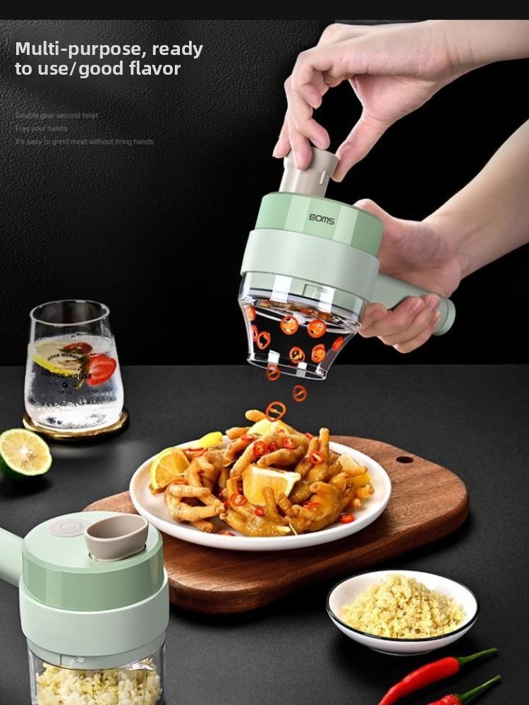 4In1 Electric Vegetable Cutter - Burr Hand Grinder 评论和价格
