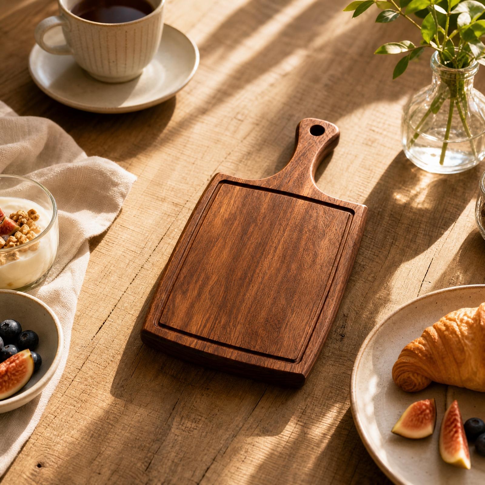 Wood Serving Tray with Hanging - Coffee Tea & Jane 评论和价格